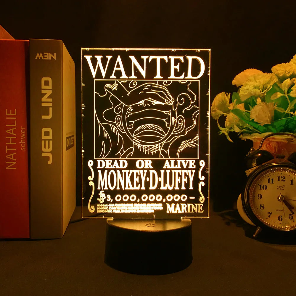 Luffy Wanted Night Light