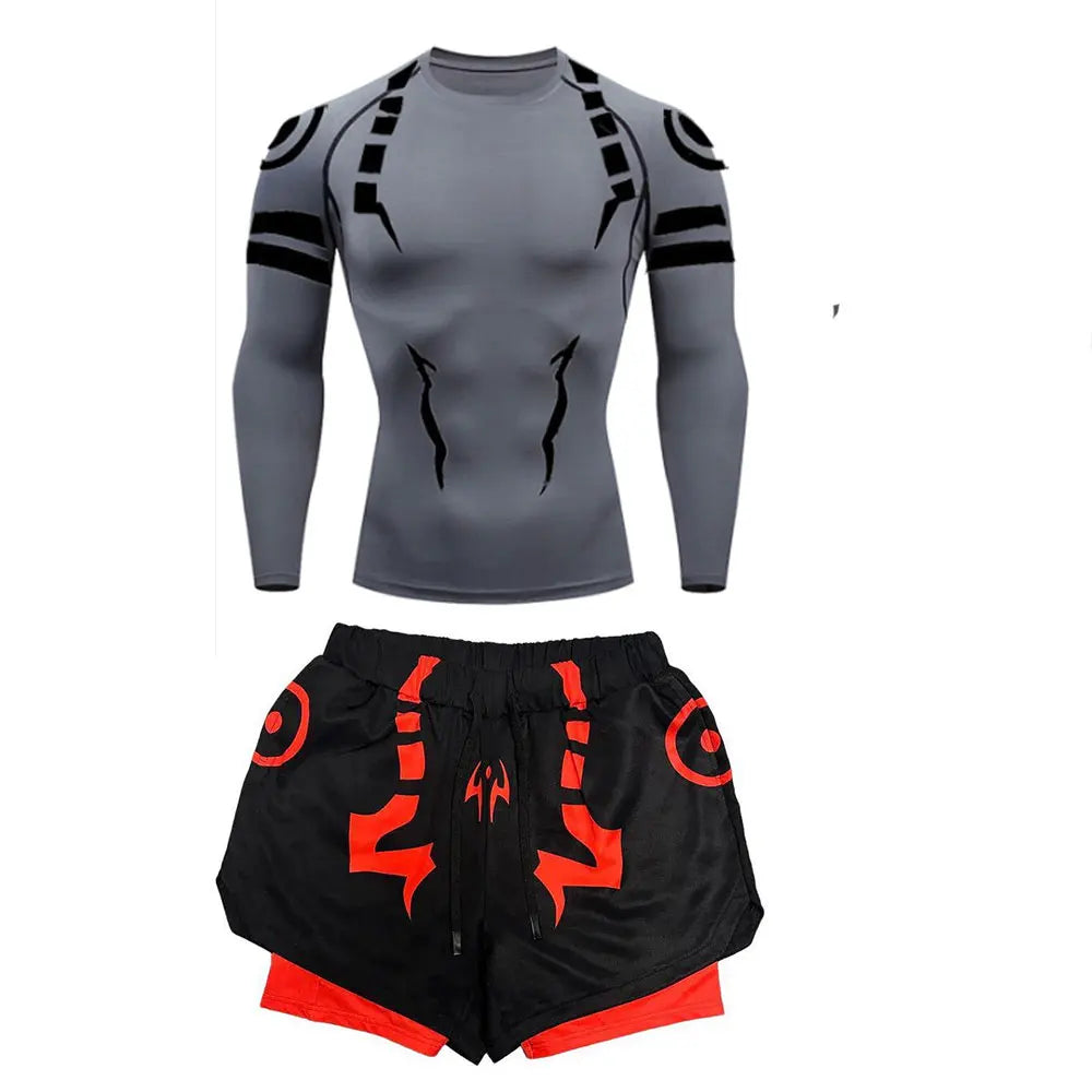 Sukuna long sleeve gym set